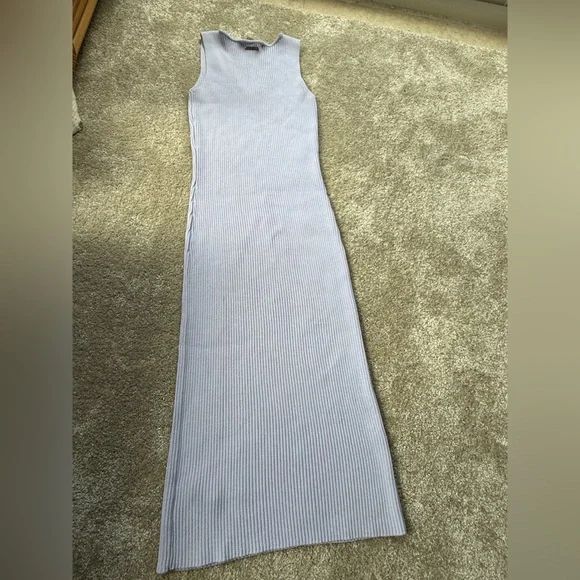 Lavender Ribbed Maxi Dress - Picture 1 of 3
